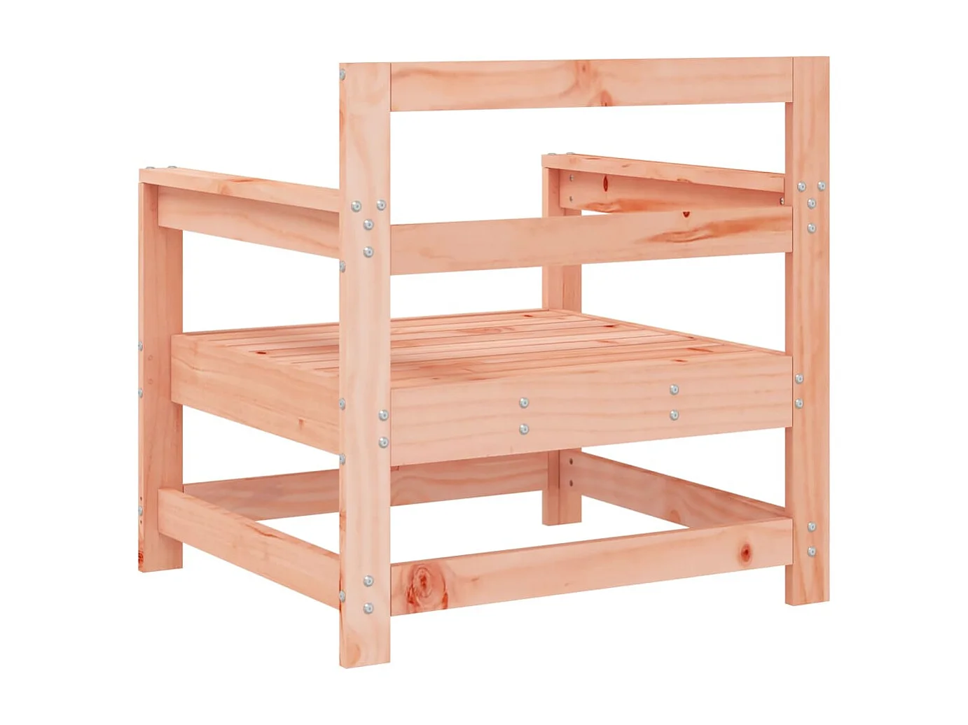 Chaises de jardin lot de 2 cm bois massif douglas