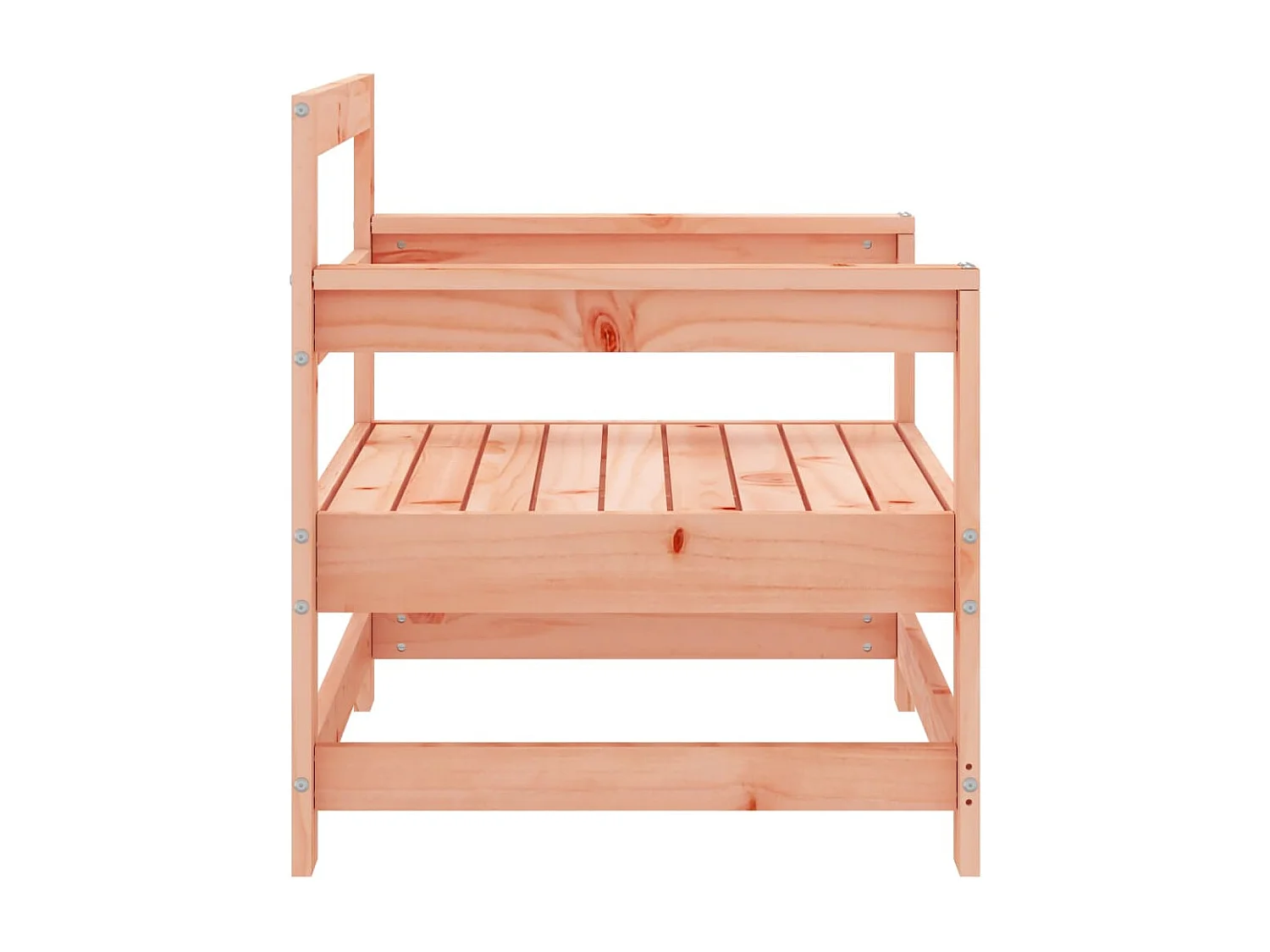 Chaises de jardin lot de 2 cm bois massif douglas