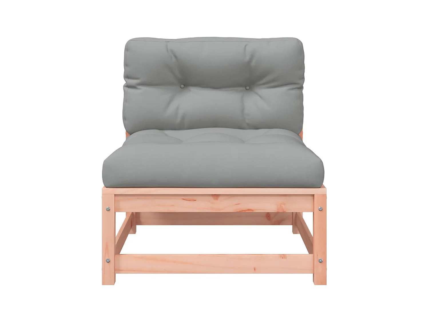 Armloze tuinbanken met kussens 2 st