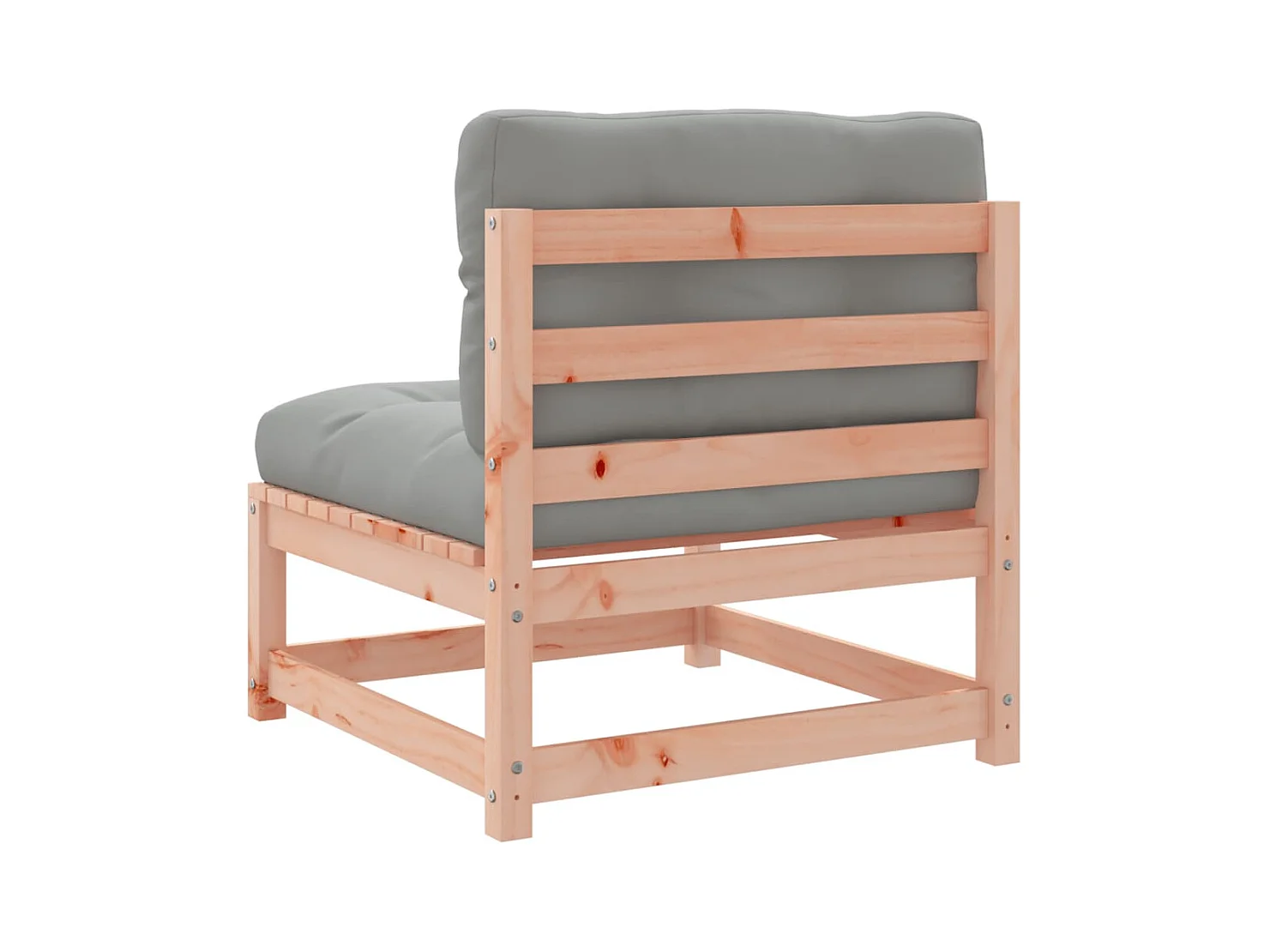 Armloze tuinbanken met kussens 2 st