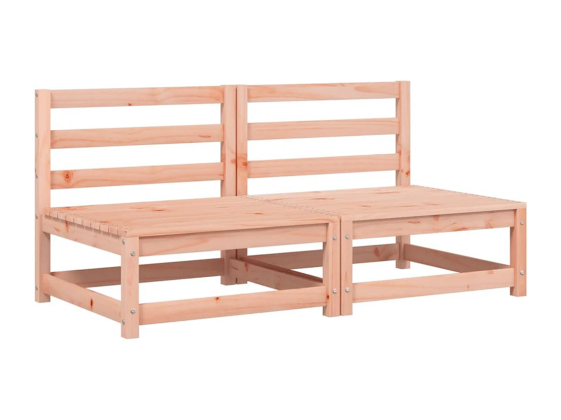 Armlehnenlose Gartensofas mit Kissen 2 Stk