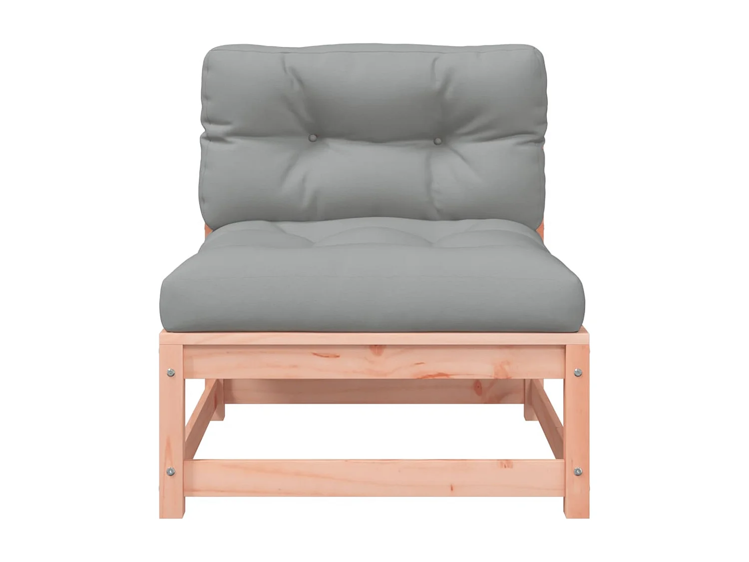 Armlehnenlose Gartensofas mit Kissen 2 Stk