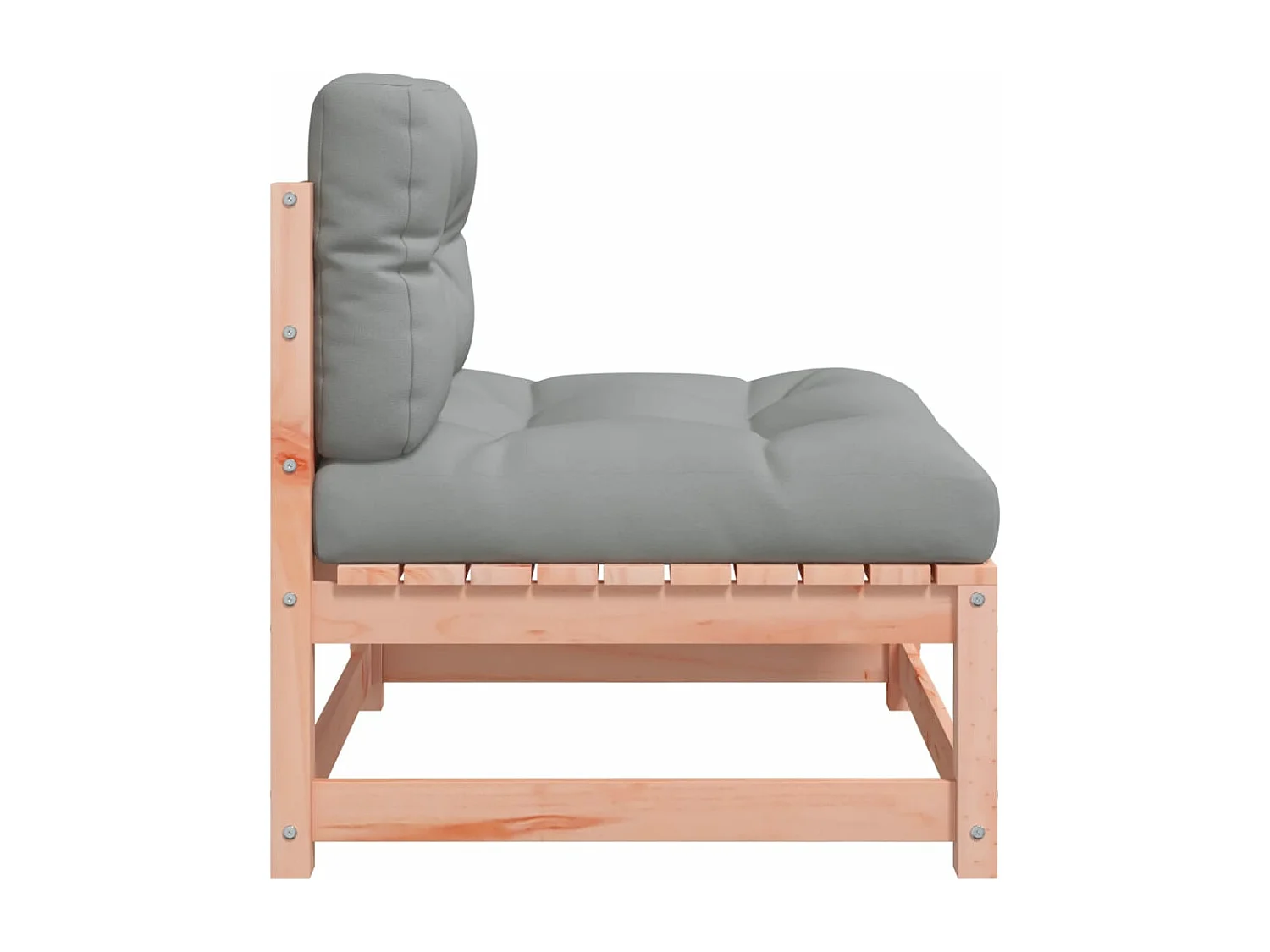 Armlehnenlose Gartensofas mit Kissen 2 Stk