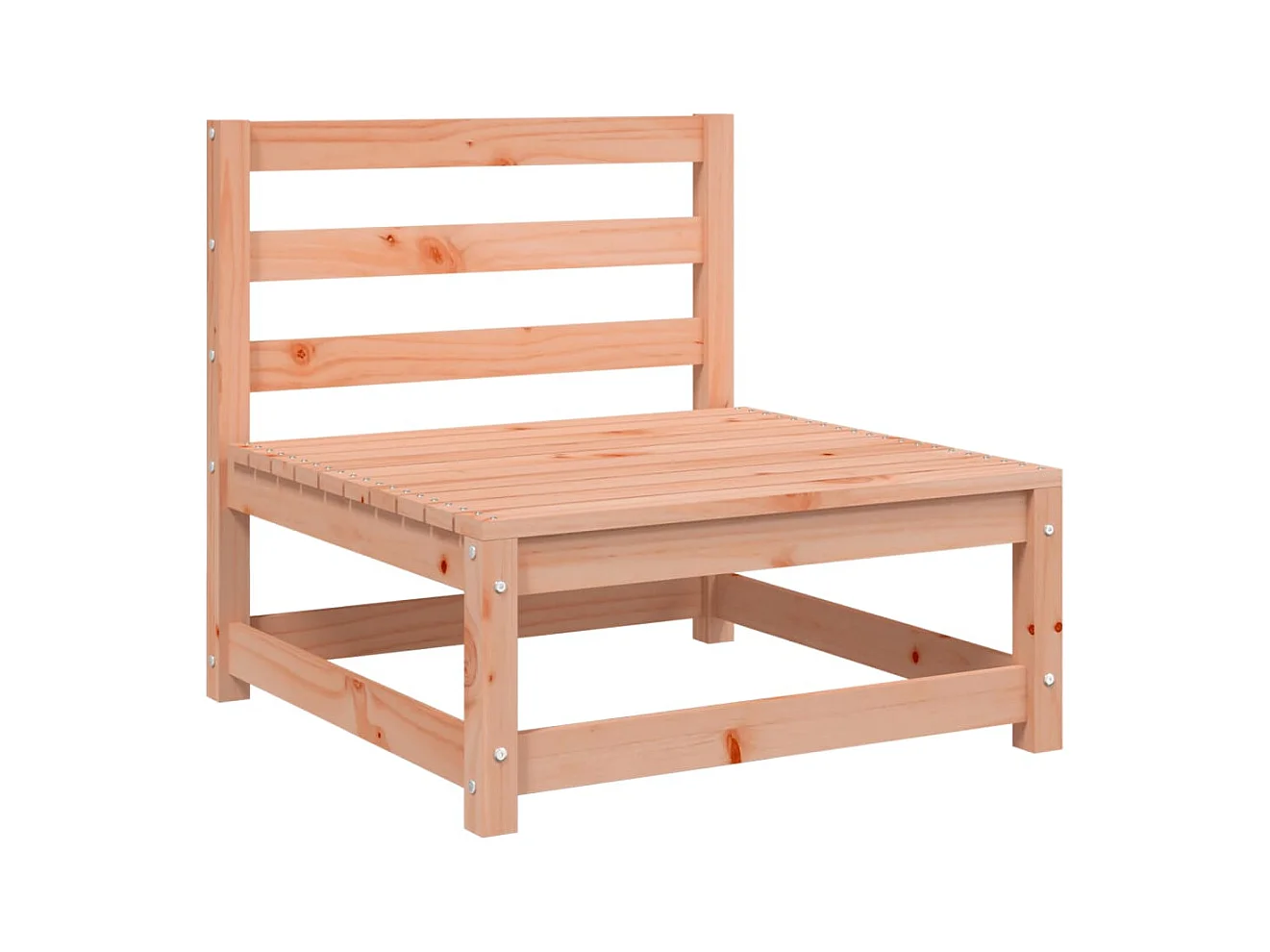 Gartensofa ohne Armlehnen 70x70x67cm aus massivem Douglasienholz