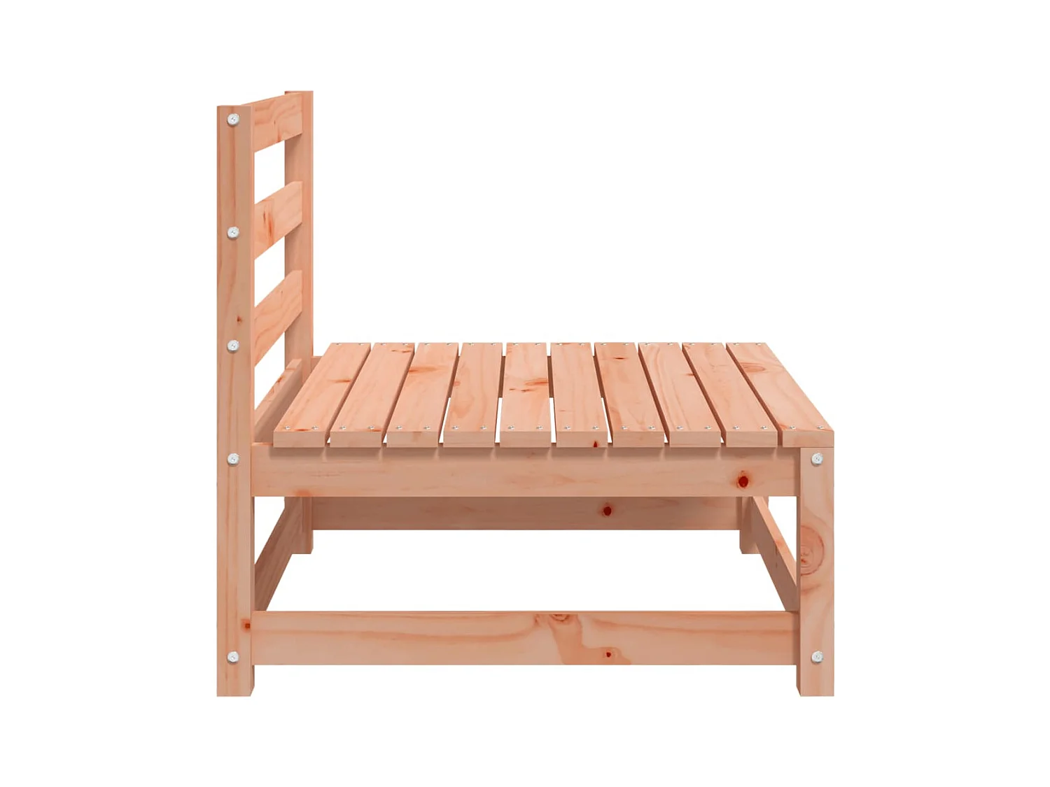 Gartensofa ohne Armlehnen 70x70x67cm aus massivem Douglasienholz