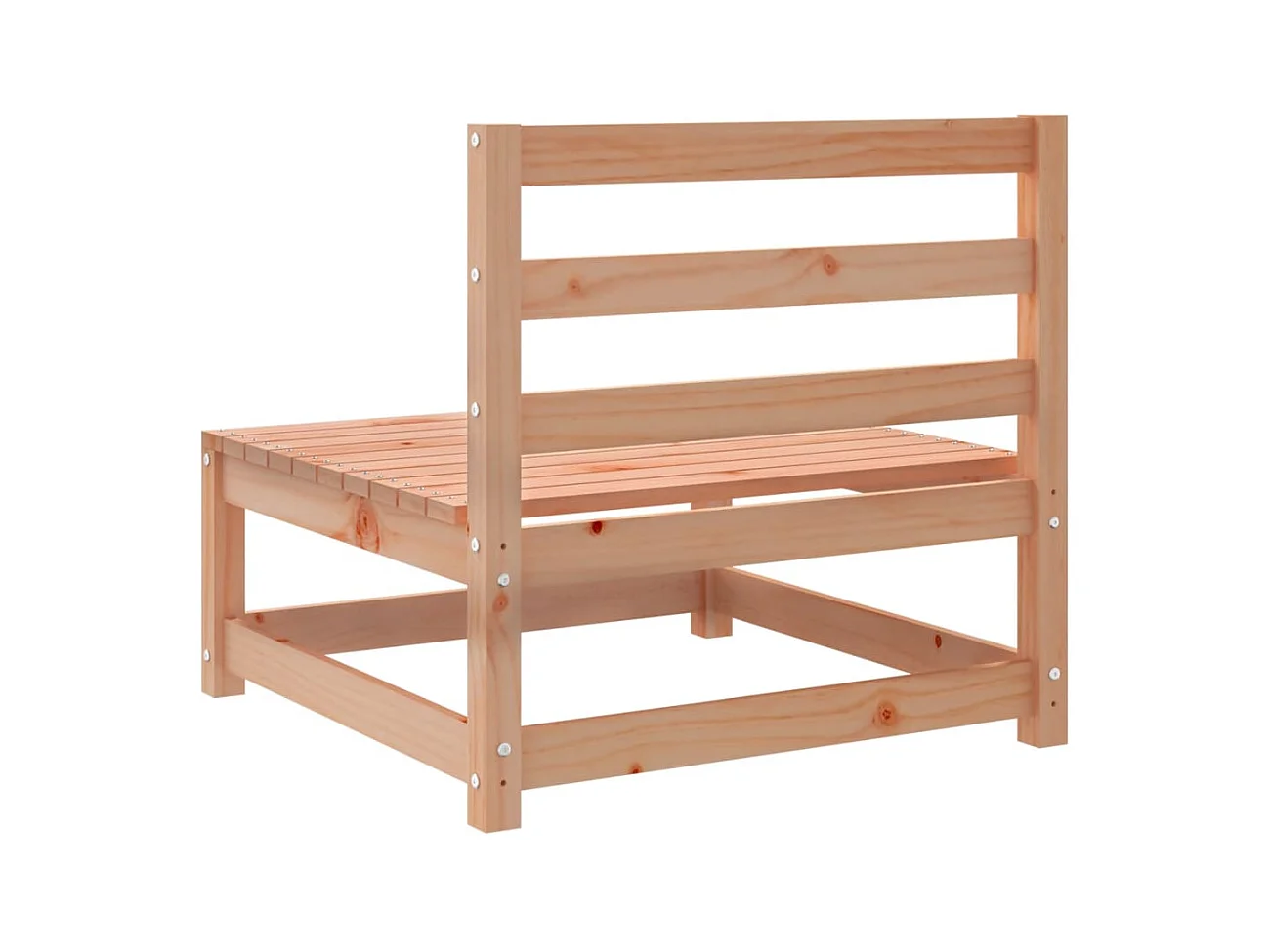 Gartensofa ohne Armlehnen 70x70x67cm aus massivem Douglasienholz