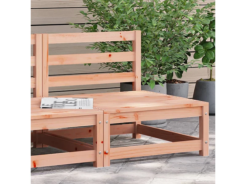 Gartensofa ohne Armlehnen 70x70x67cm aus massivem Douglasienholz