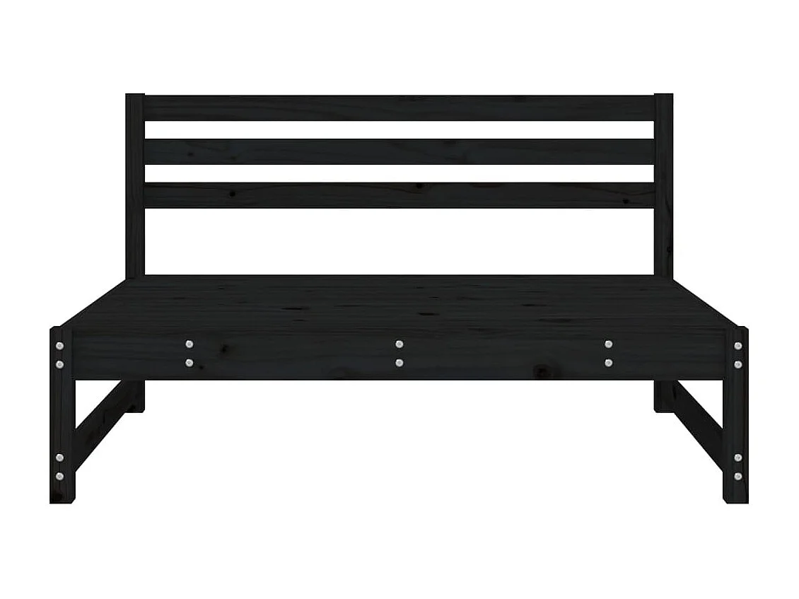 Salon de jardin 12 pcs avec coussins noir résine tressée