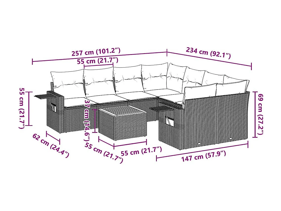 3 pcs conjunto lounge de jardim madeira de pinho maciça