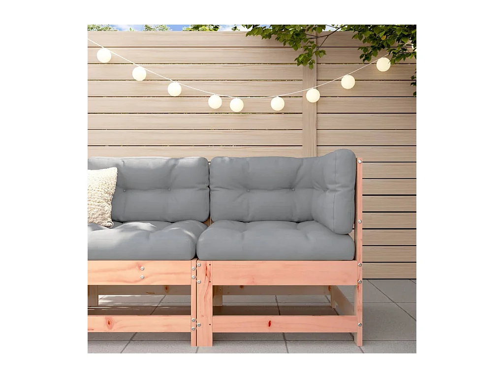 Canapé d'angle de jardin bois massif douglas