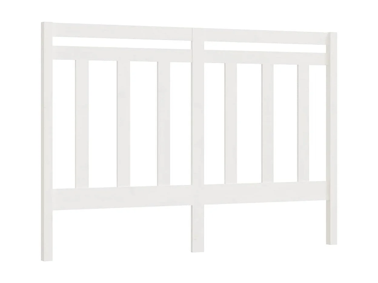 Tête de lit Blanc 141x4x100 cm Bois massif de pin