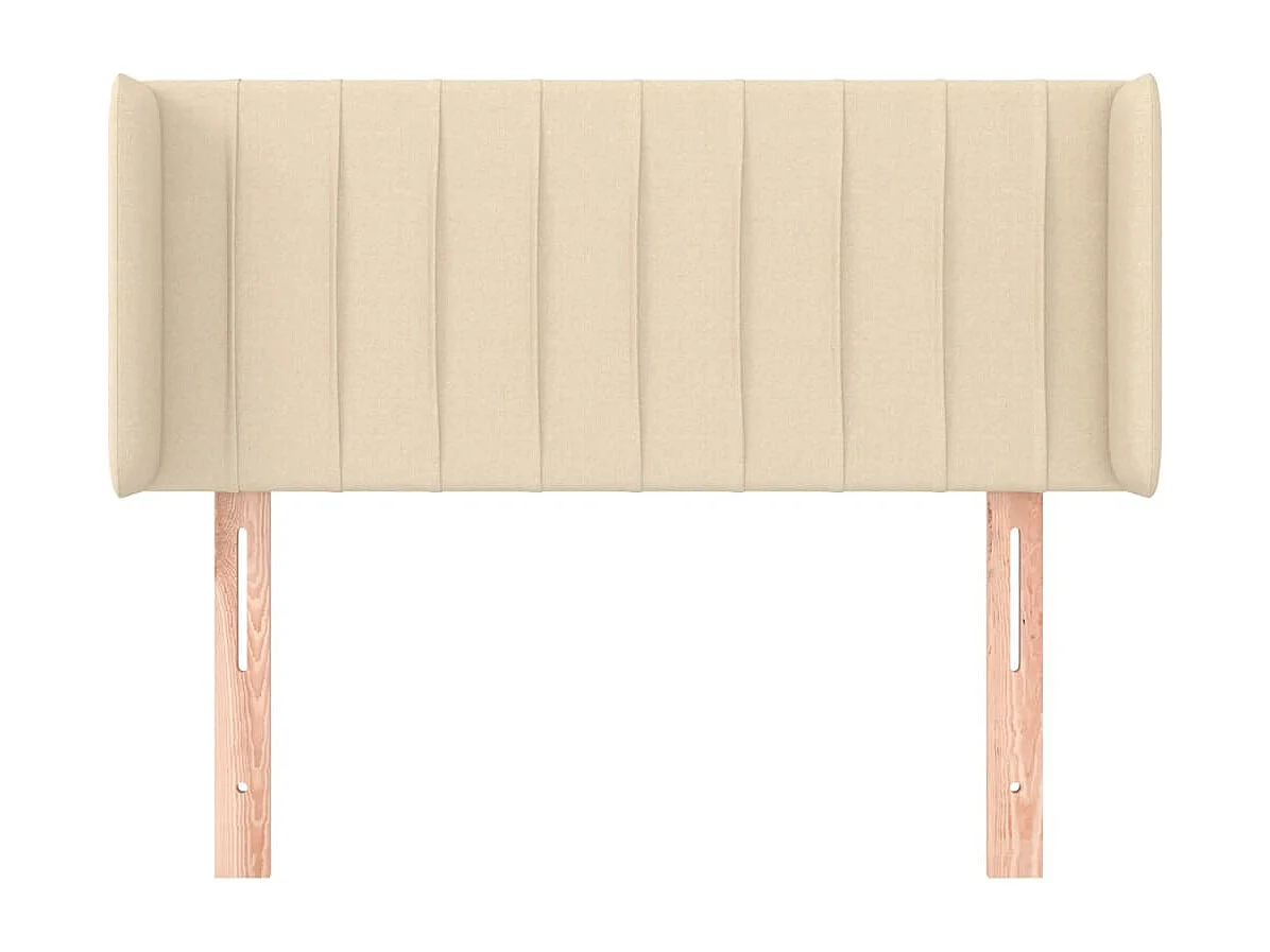 Tête de lit avec oreilles Crème 93x16x78/88 cm Tissu