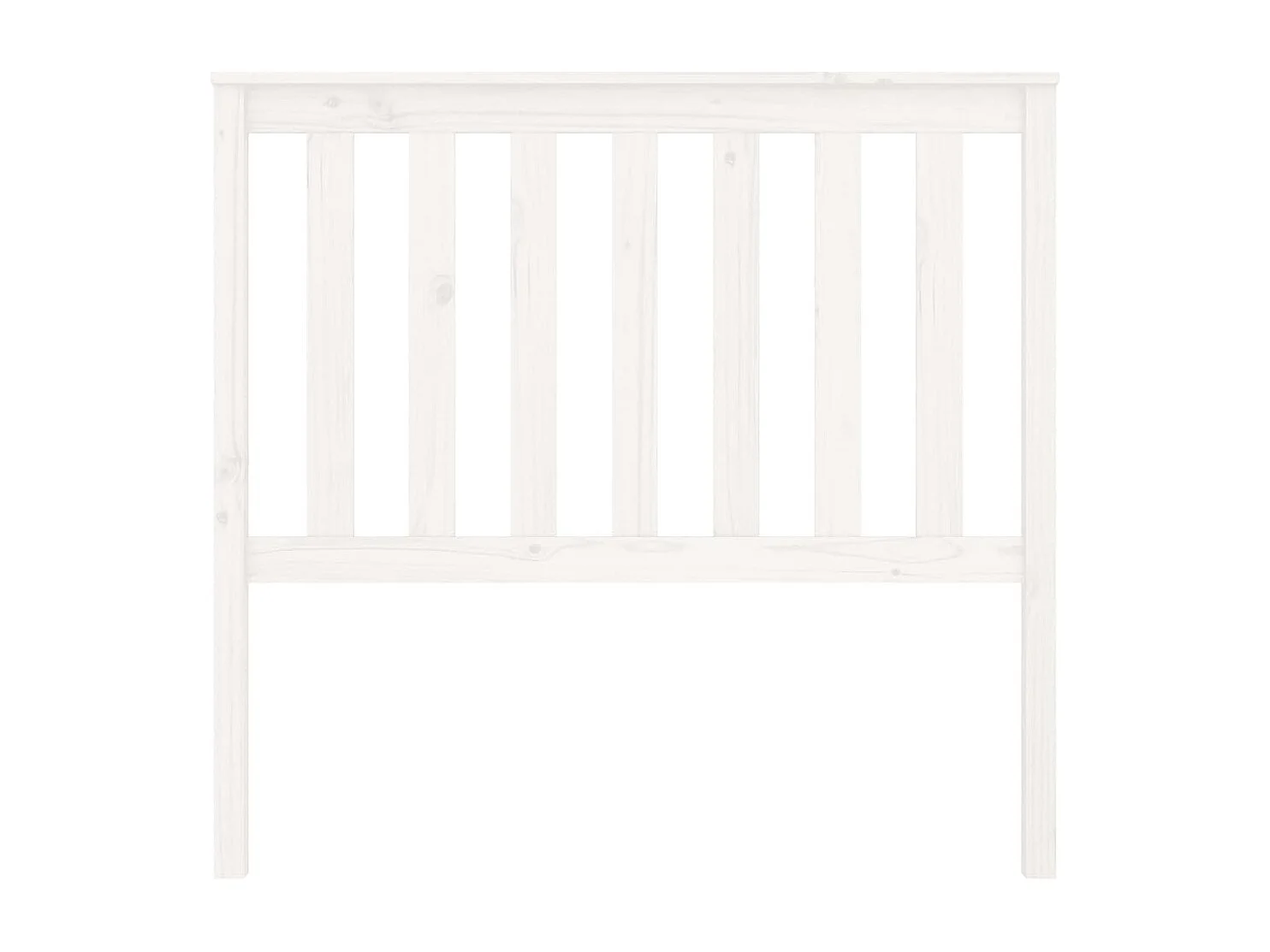 Kopfteil Weiß 106x6x101 cm Massivholz Kiefer