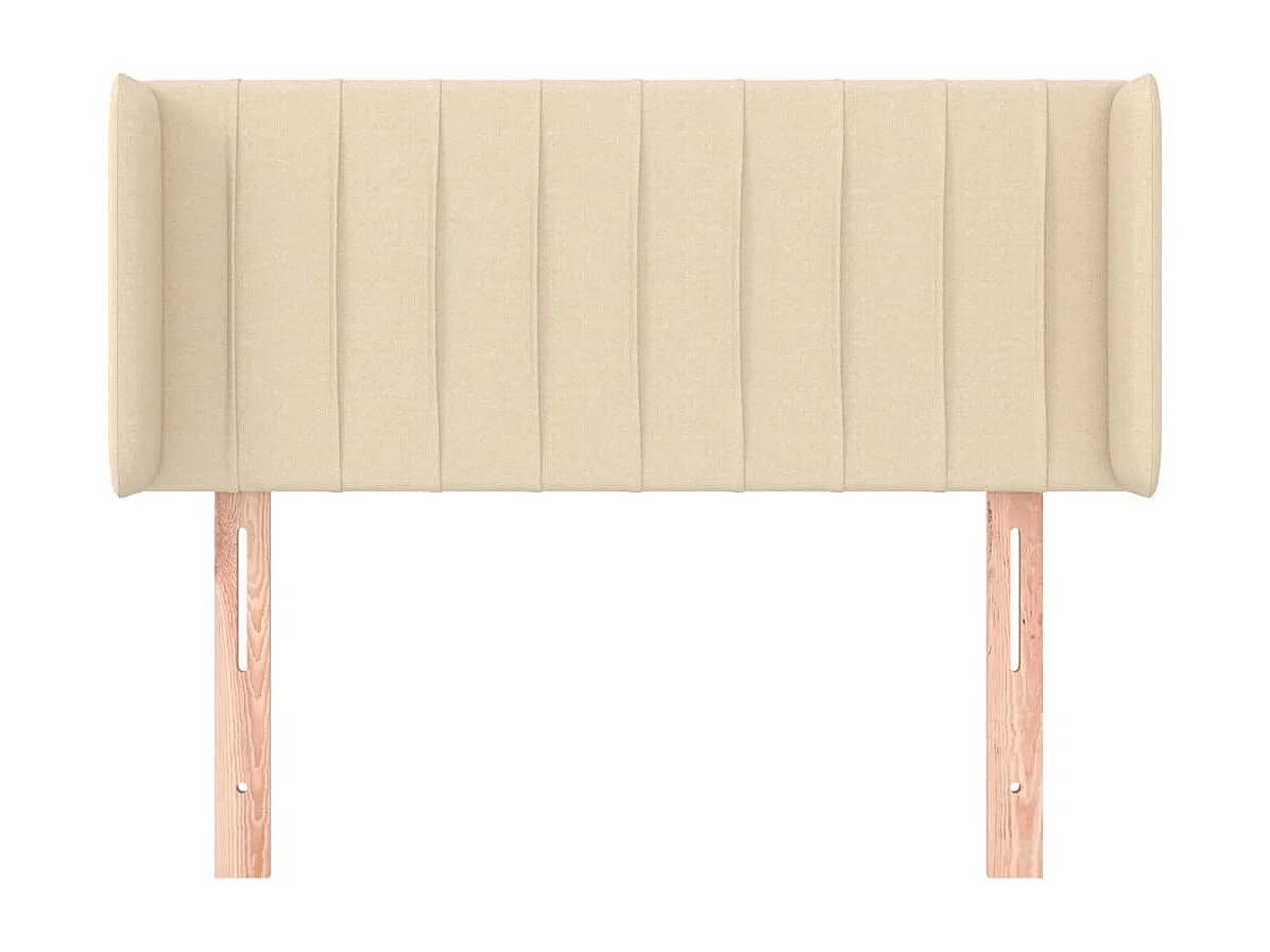 Tête de lit avec oreilles Crème 83x16x78/88 cm Tissu