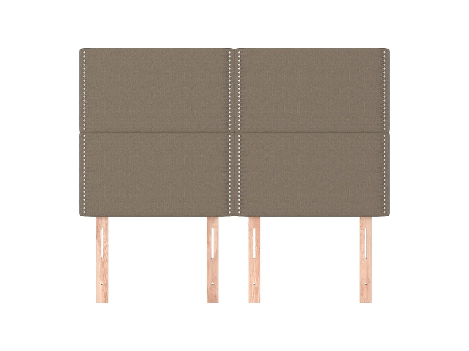 Têtes de lit 4 pcs Taupe 72x5x78/88 cm Tissu