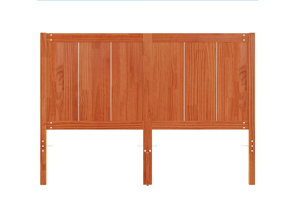 Tête de lit cire marron 150 cm bois massif de pin