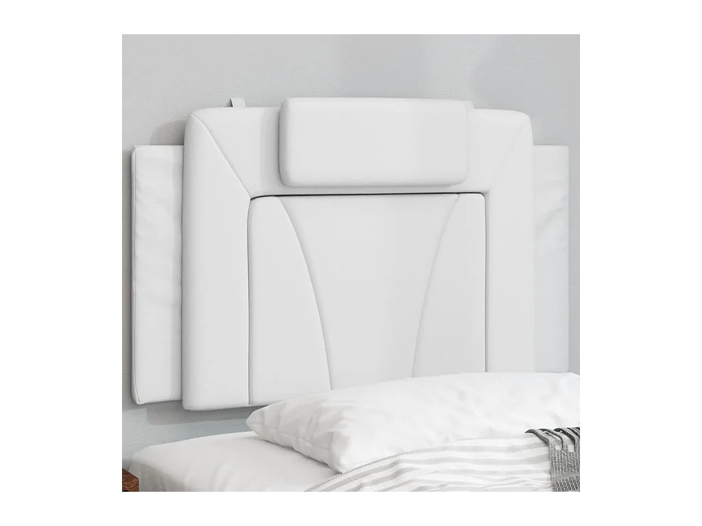 Cuscino Testiera Bianco 80 cm in Similpelle