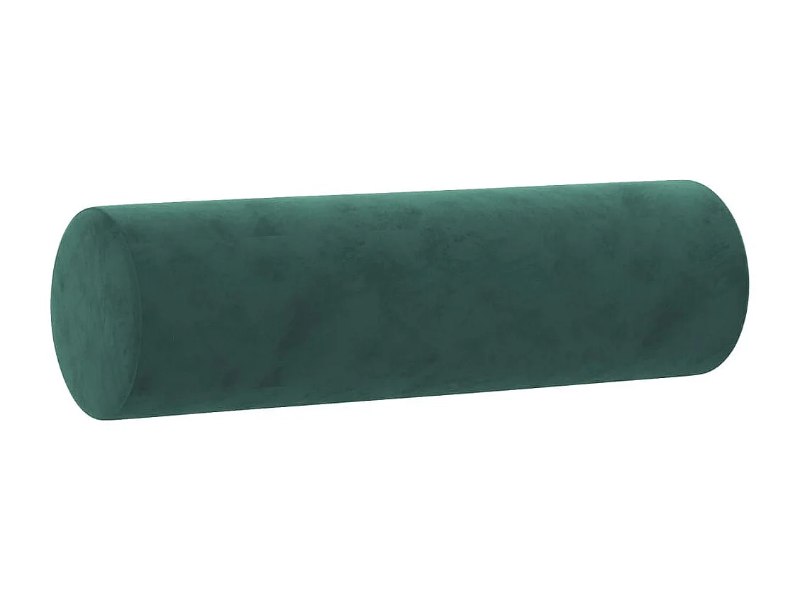 Ensemble de canapés 4 pcs avec coussins vert foncé velours