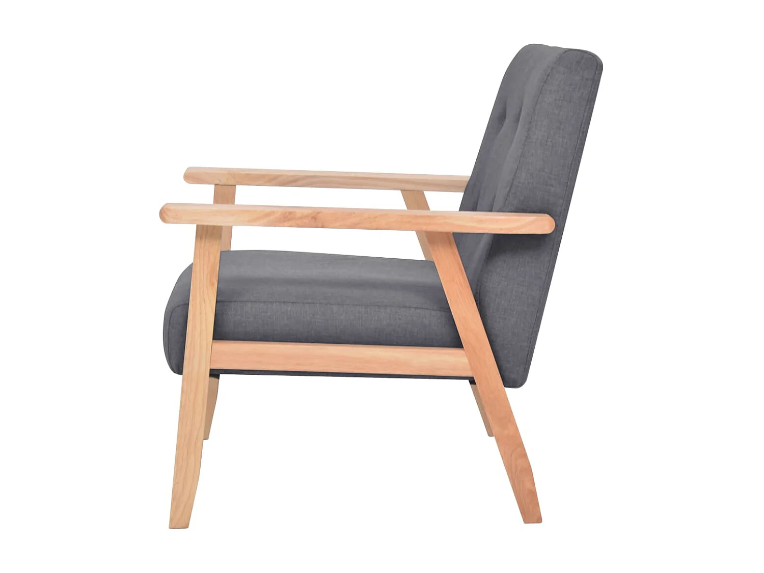 Ensemble de canapés 3 pcs Tissu Gris foncé