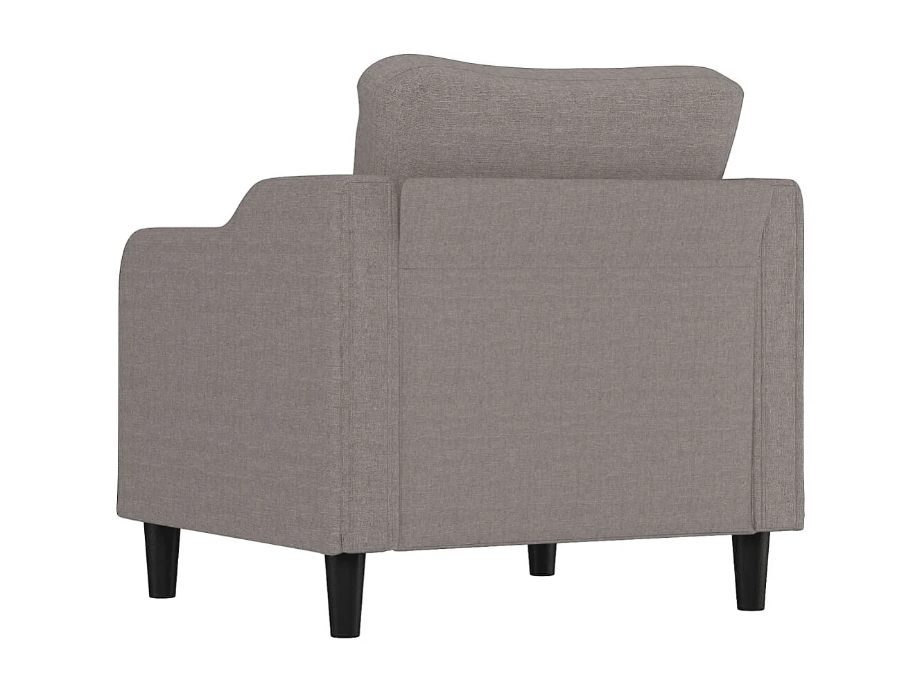 Sillón de tela gris taupé 60 cm