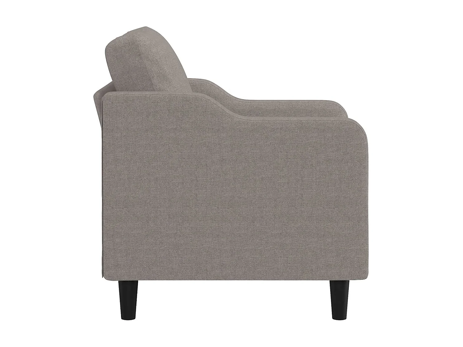 Fauteuil Taupe 60 cm Tissu