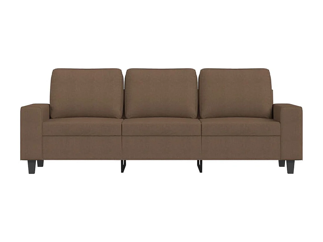 Canapé à 3 places Marron 180 cm Tissu