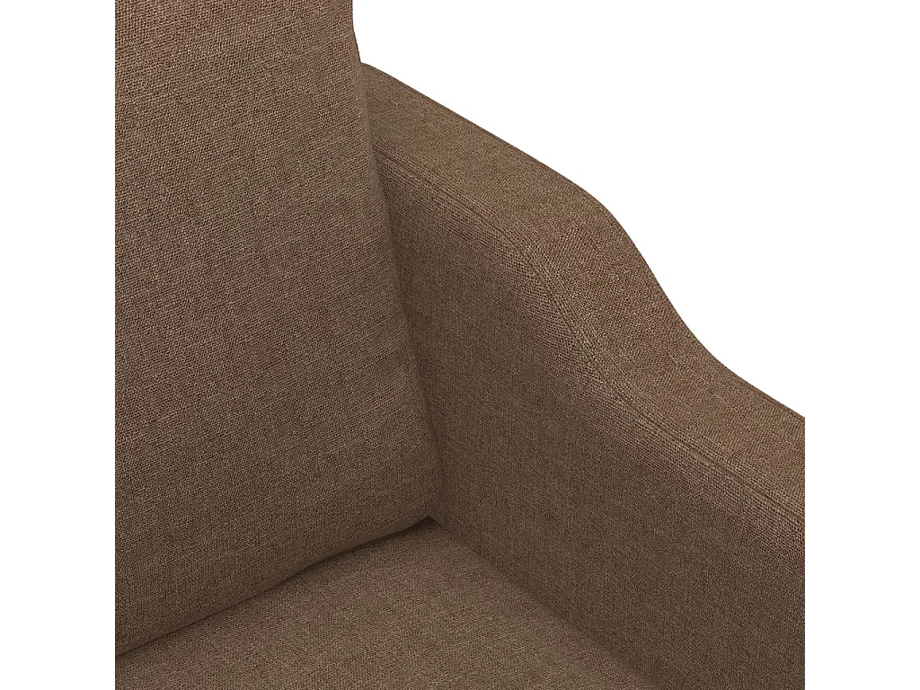 Sofá de 2 plazas de tela marrón 120 cm