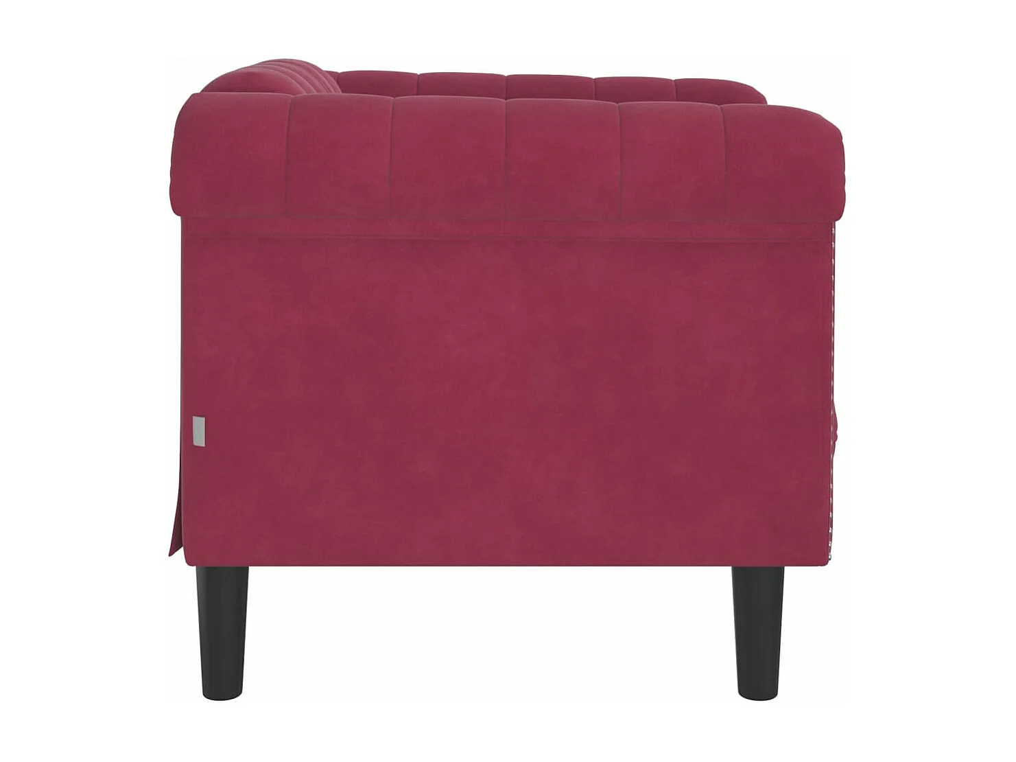 Poltrona veludo vermelho-tinto