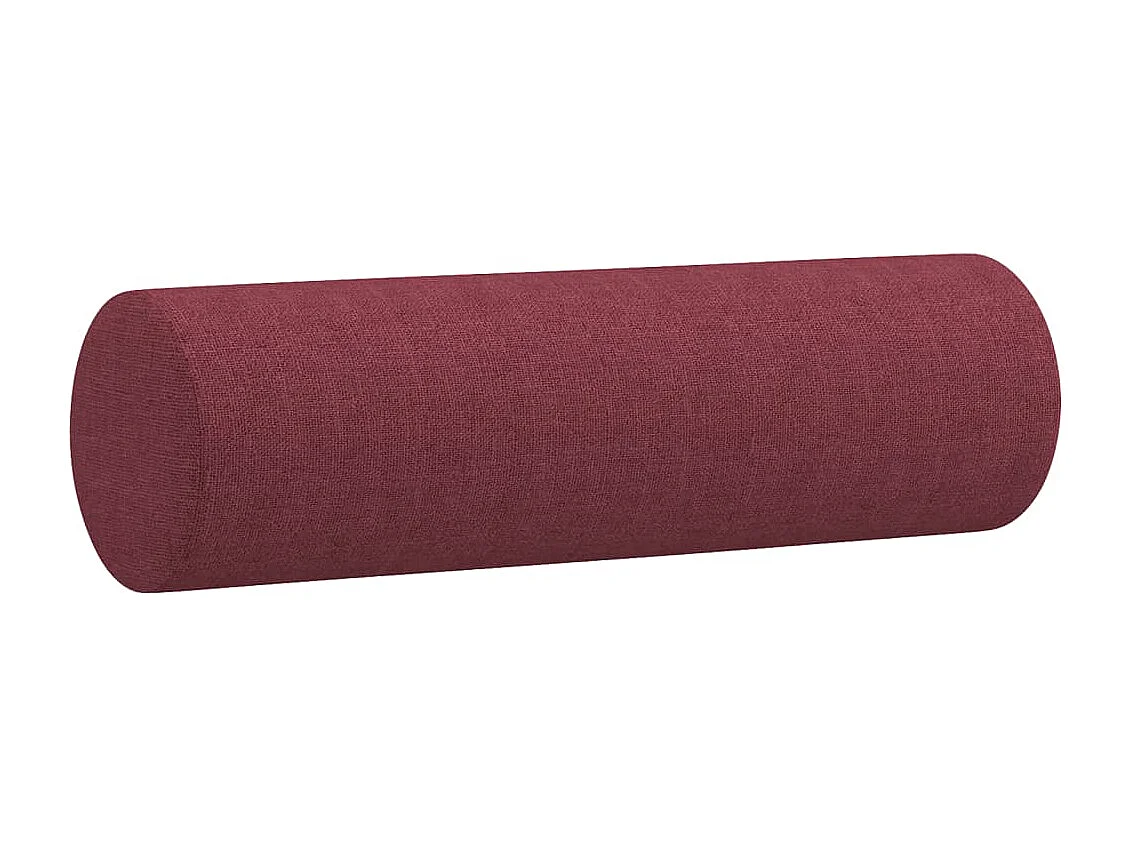 Ensemble de canapés 2 pcs avec coussins rouge bordeaux tissu