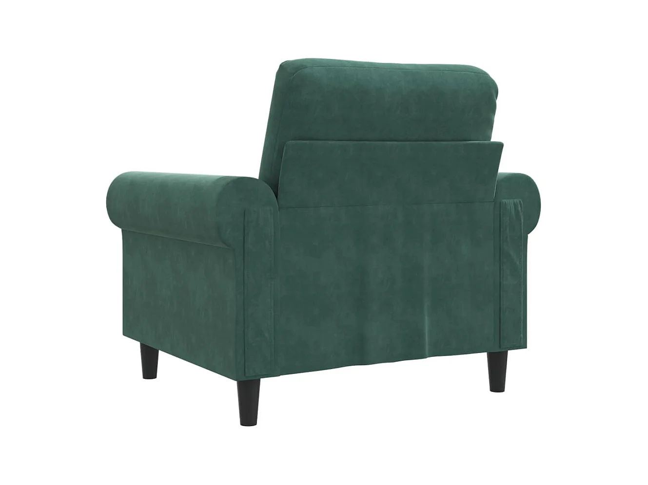Fauteuil Vert foncé 60 cm Velours