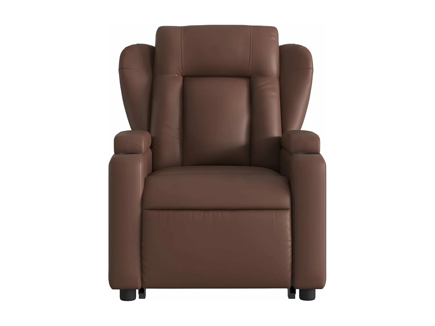 Fauteuil inclinable marron similicuir