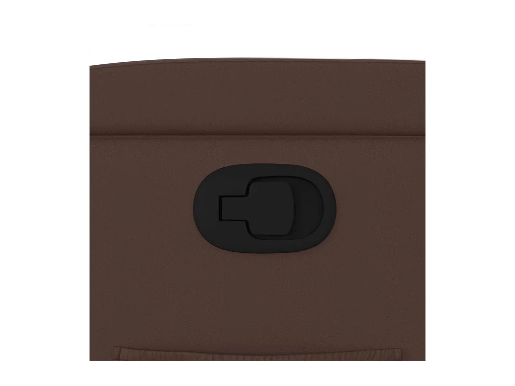 Fauteuil inclinable marron similicuir