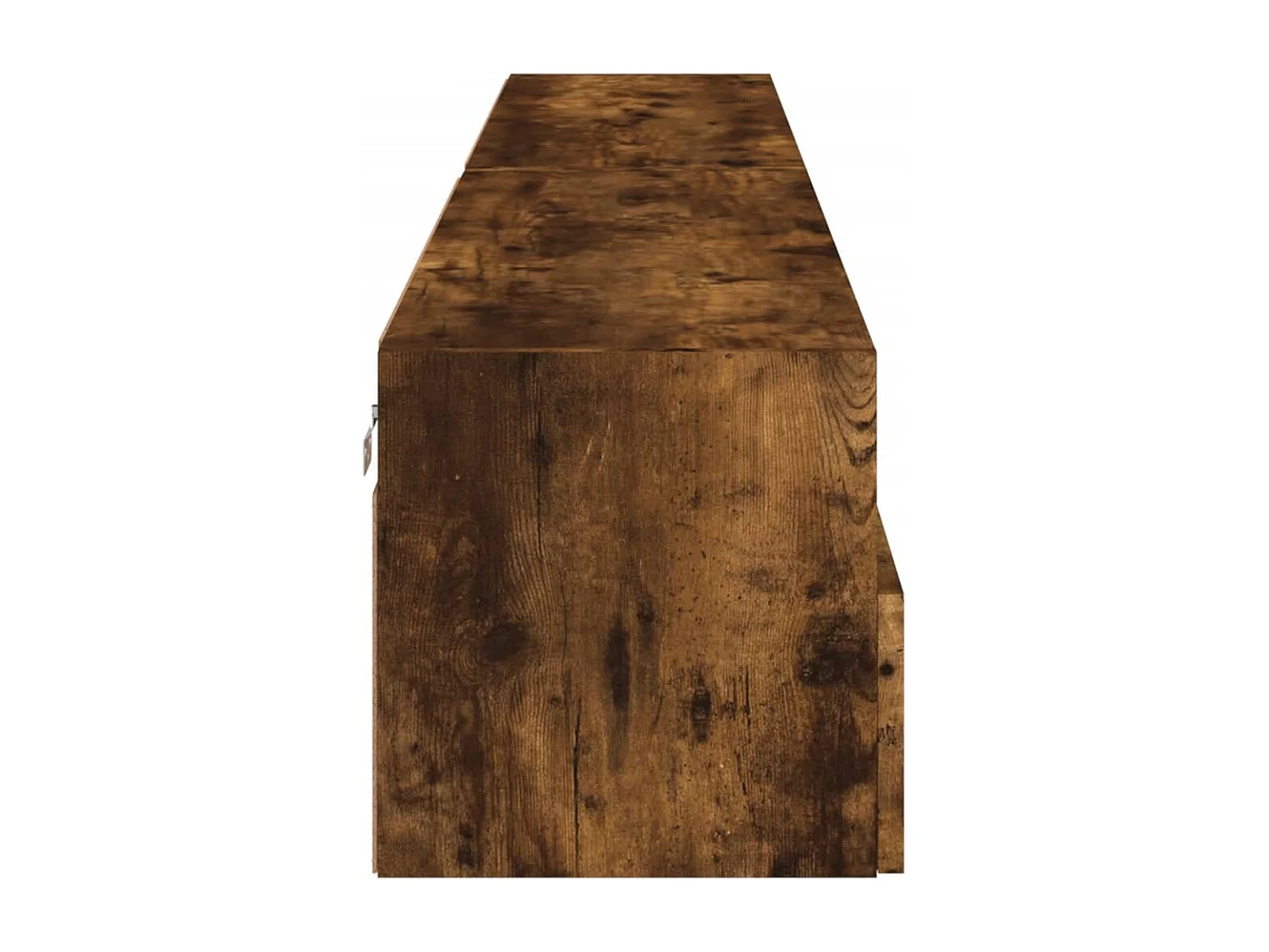 Meubles TV muraux 2pcs chêne fumé 100x30x30cm bois d'ingénierie