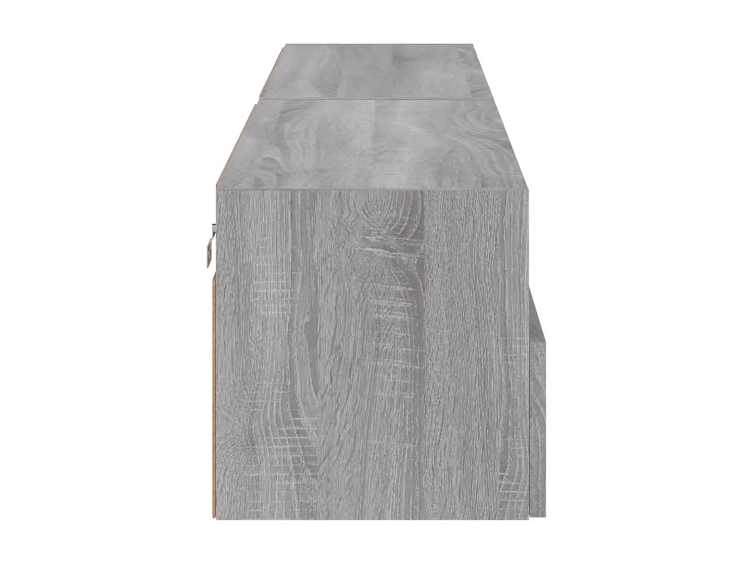 Mobili TV Parete 2pz Grigio Sonoma 80x30x30cm Legno Multistrato