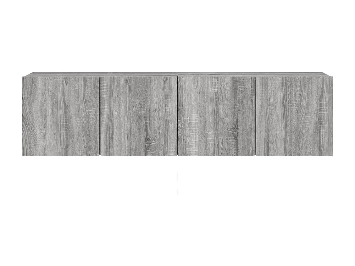 TV-Wandschränke 2 Stk. Grau Sonoma 80x30x41 cm