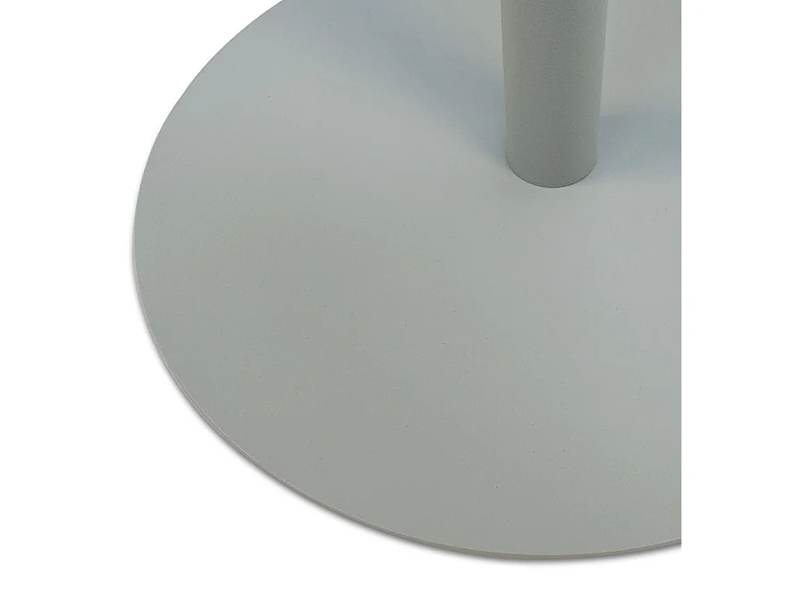 Table d'Appoint Ovale en Métal "Melisa" 45cm Gris