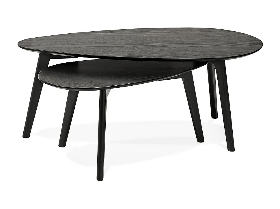 Satztische - STOKOLM - zwart - 100x50x40 cm