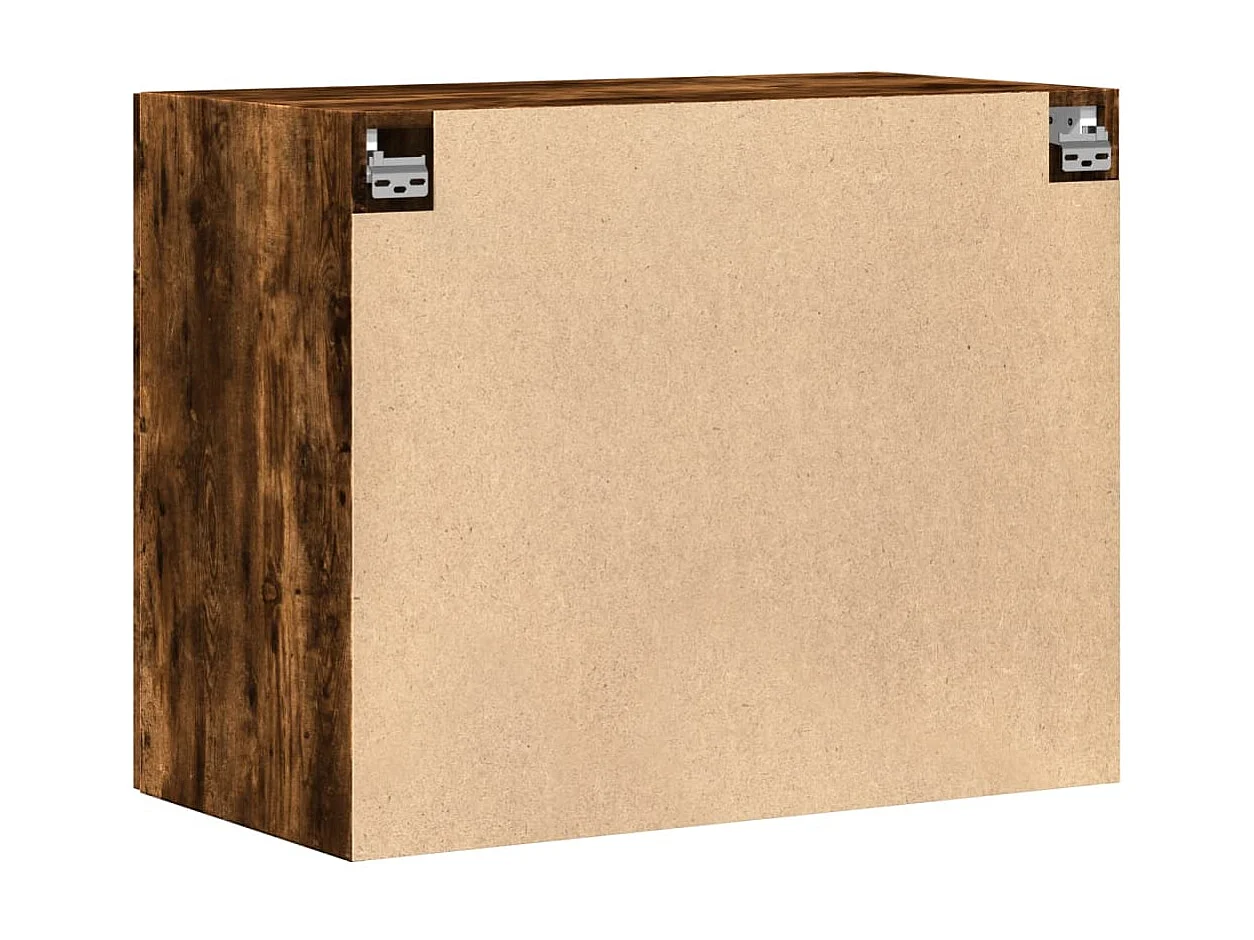 Mobile a Parete Rovere Fumo 80x42,5x64 cm in Legno Multistrato