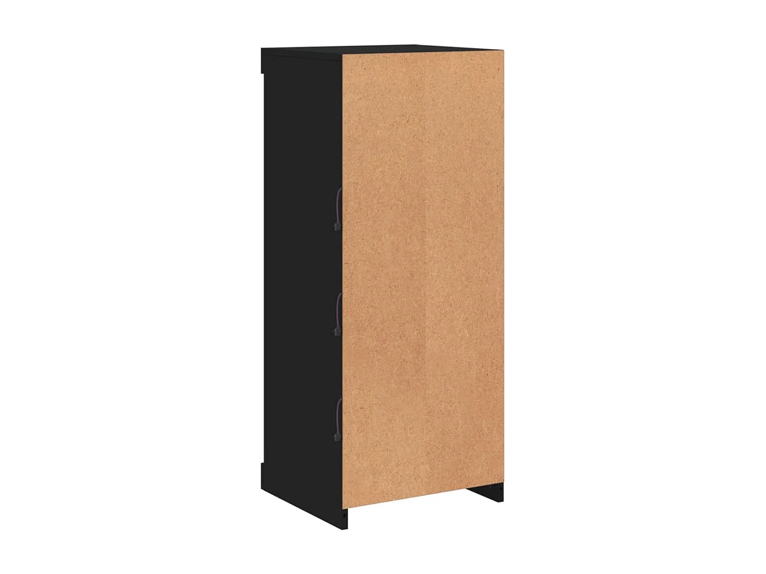 Sideboard mit LED-Leuchten Schwarz 41x37x100 cm