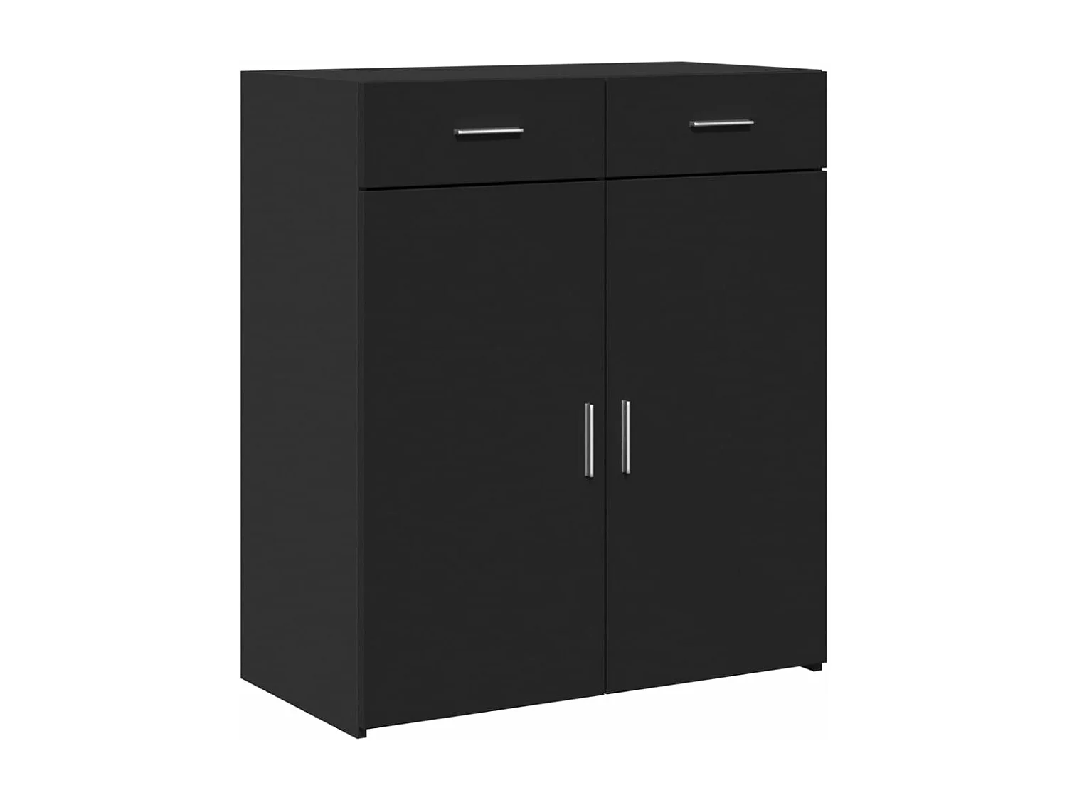 Sideboard Schwarz 80x42,5x93 cm Holzwerkstoff