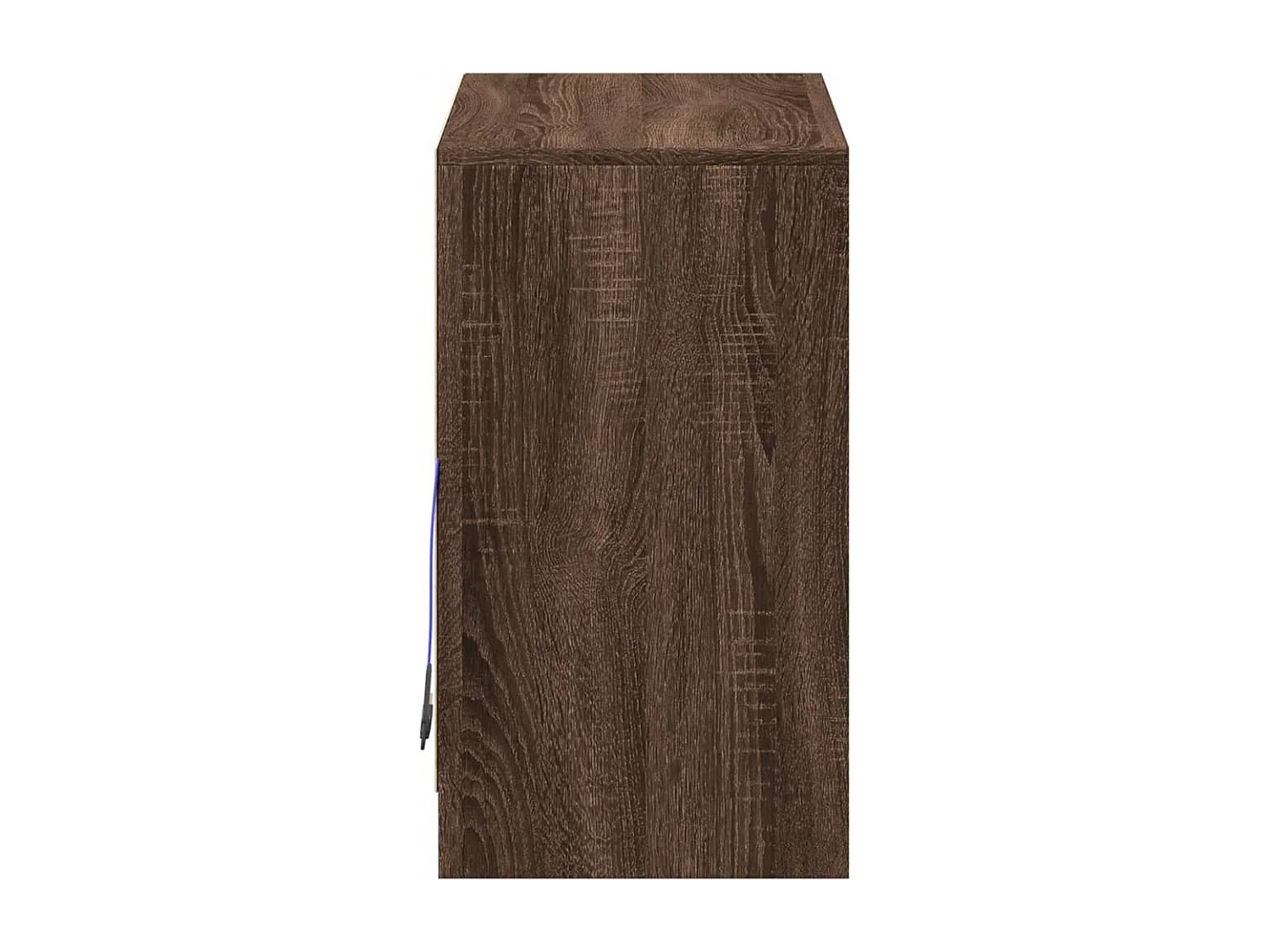 Credenza con LED Rovere Marrone 72x34x61 cm Legno Multistrato