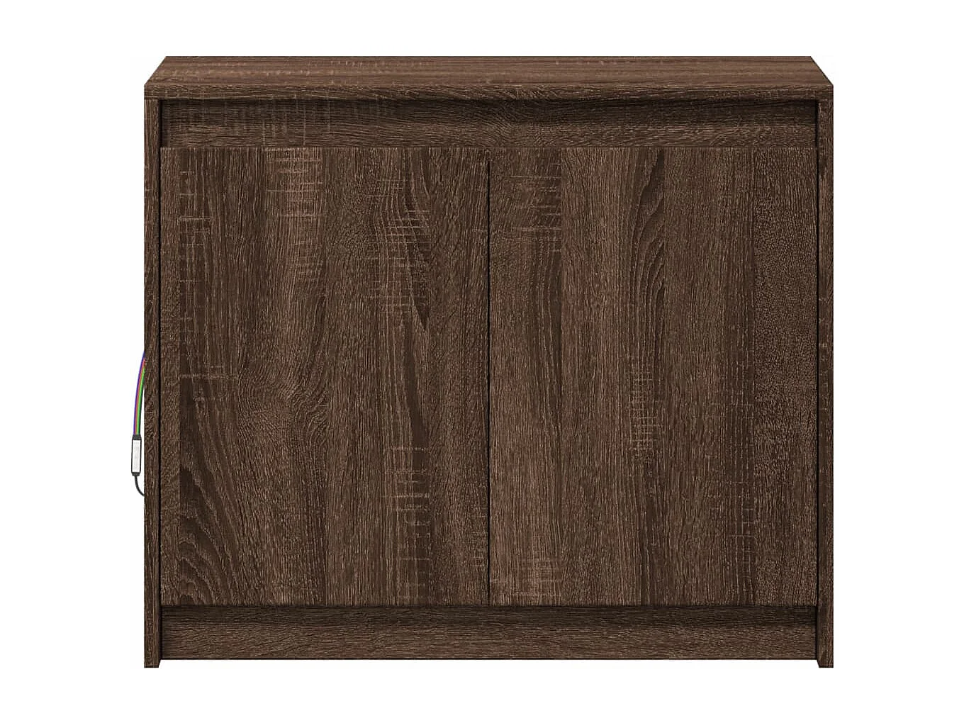 LED-Sideboard Braun Eichen-Optik 72x34x61 cm Holzwerkstoff