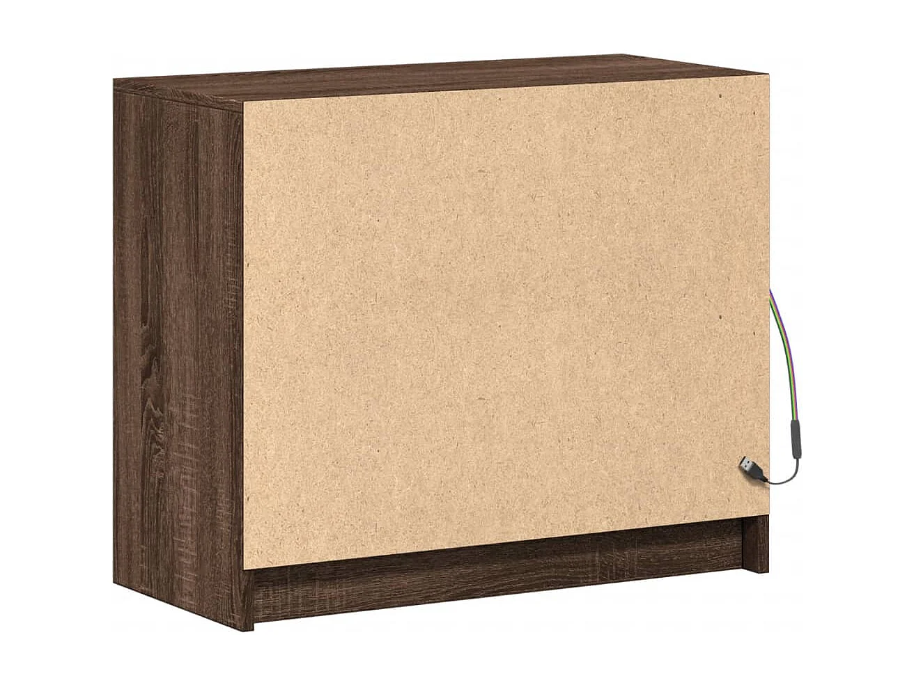 LED-Sideboard Braun Eichen-Optik 72x34x61 cm Holzwerkstoff
