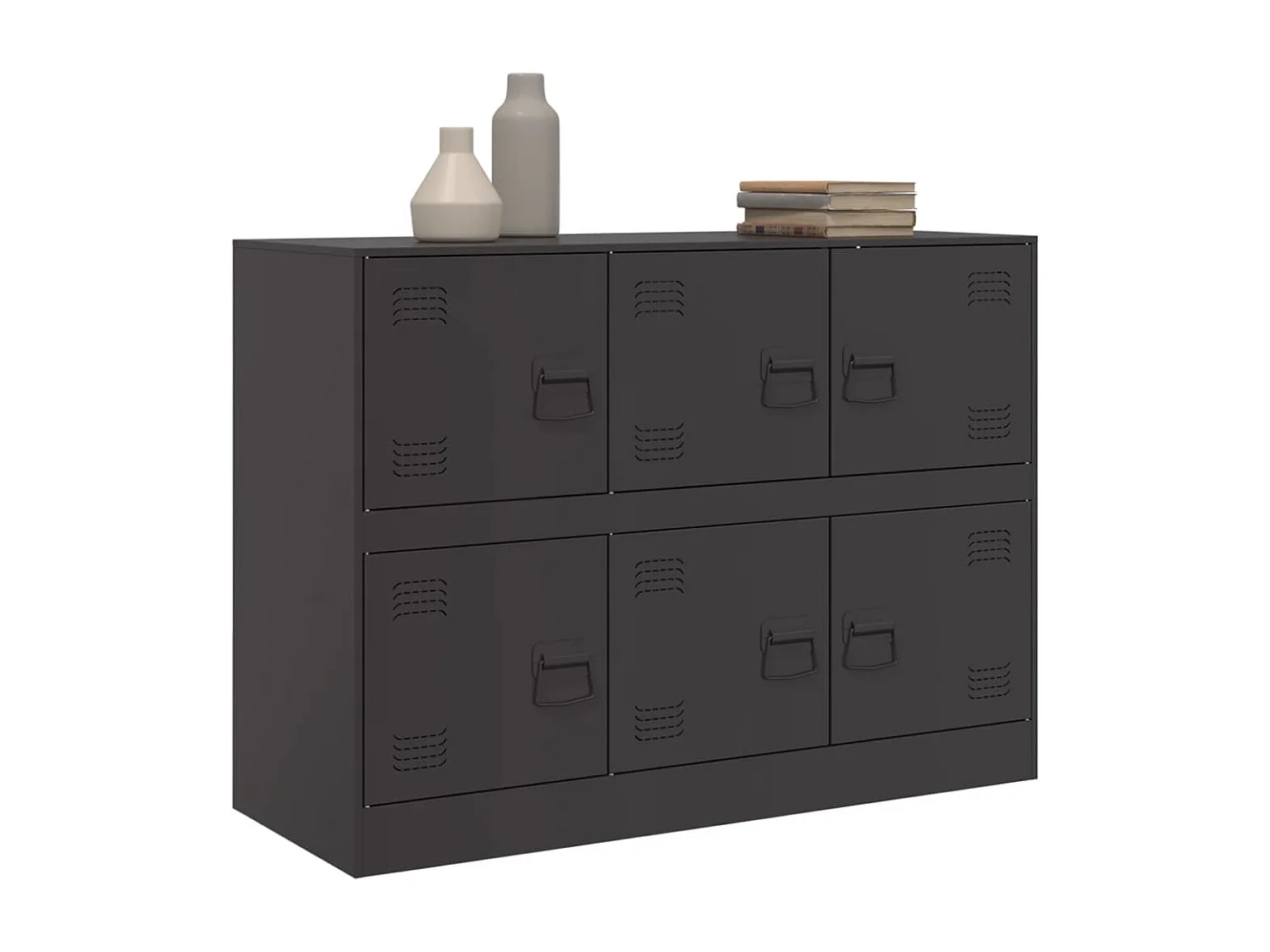 Sideboard Schwarz 99x39x73 cm Stahl