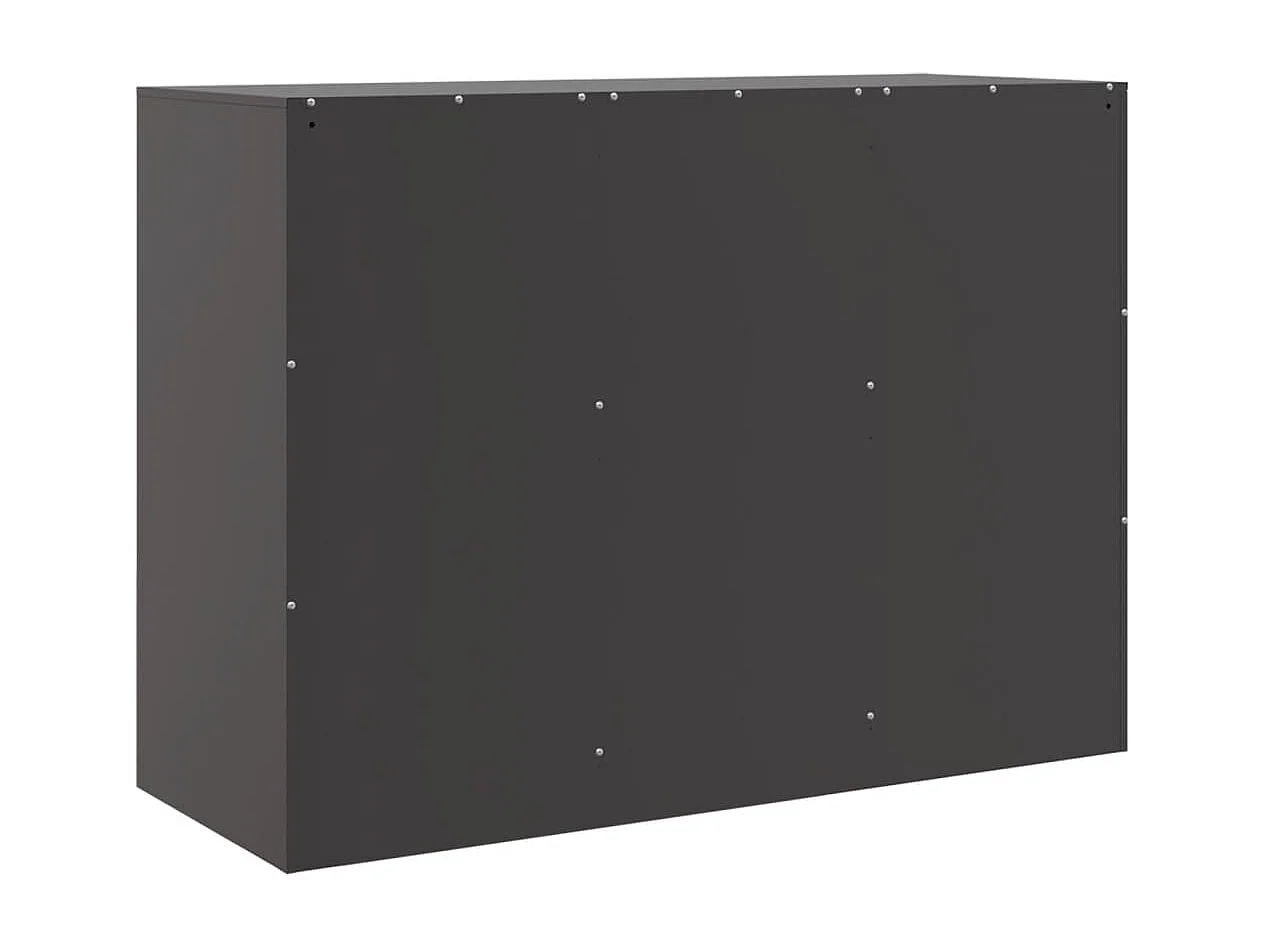 Sideboard Schwarz 99x39x73 cm Stahl
