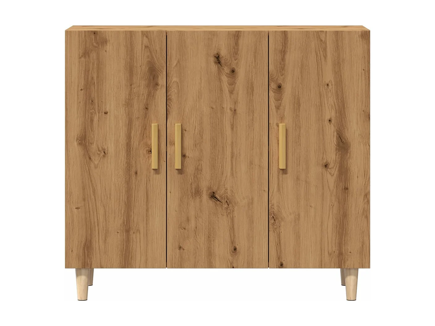 Aparador de madera de ingeniería roble artisan 90x34x80 cm