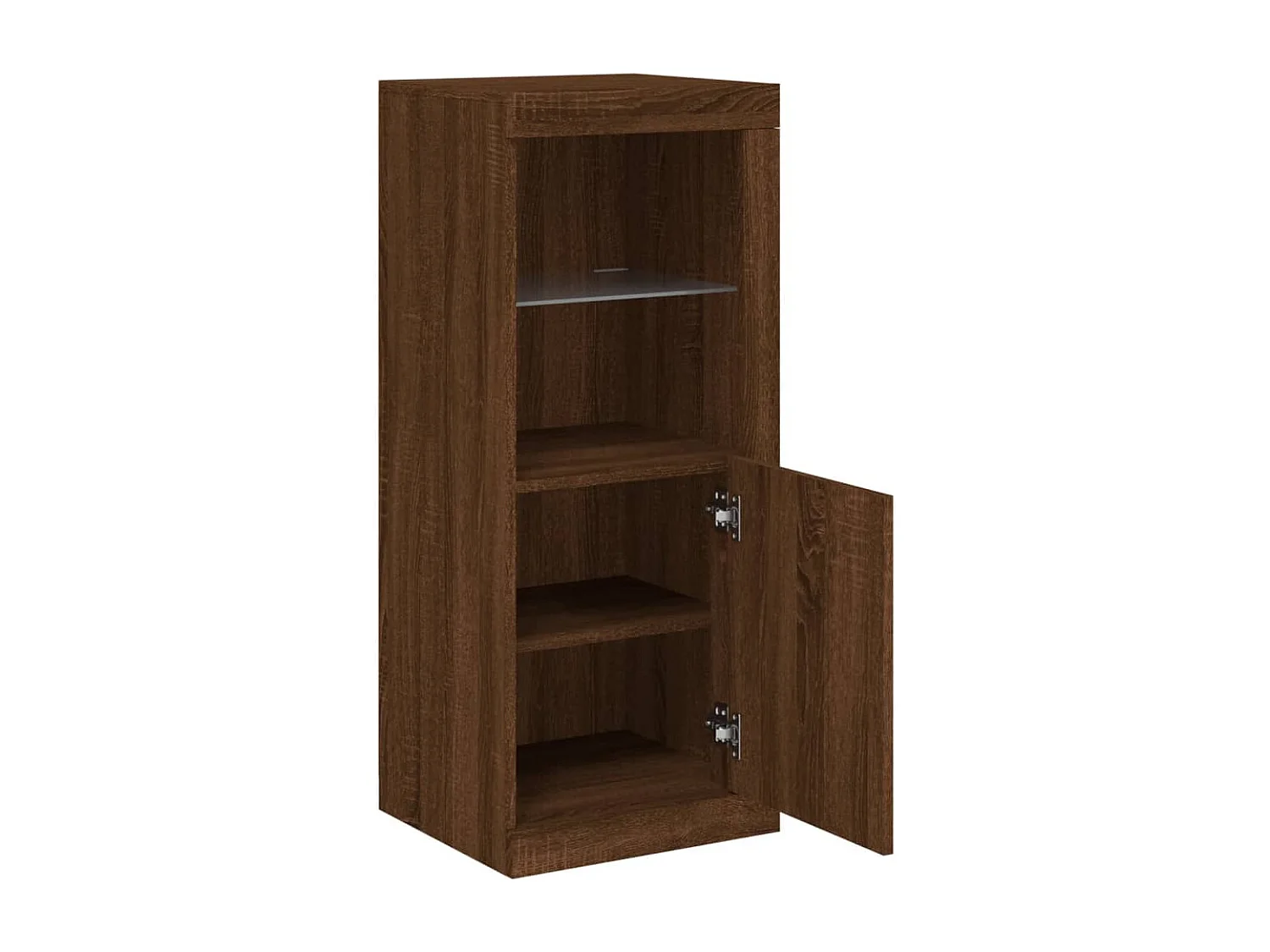 Sideboard mit LED-Leuchten Braun Eichen-Optik 41x37x100 cm