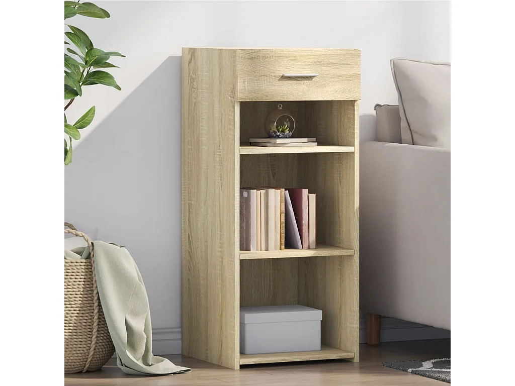 Credenza Rovere Sonoma 40x42,5x93 cm in Legno Multistrato