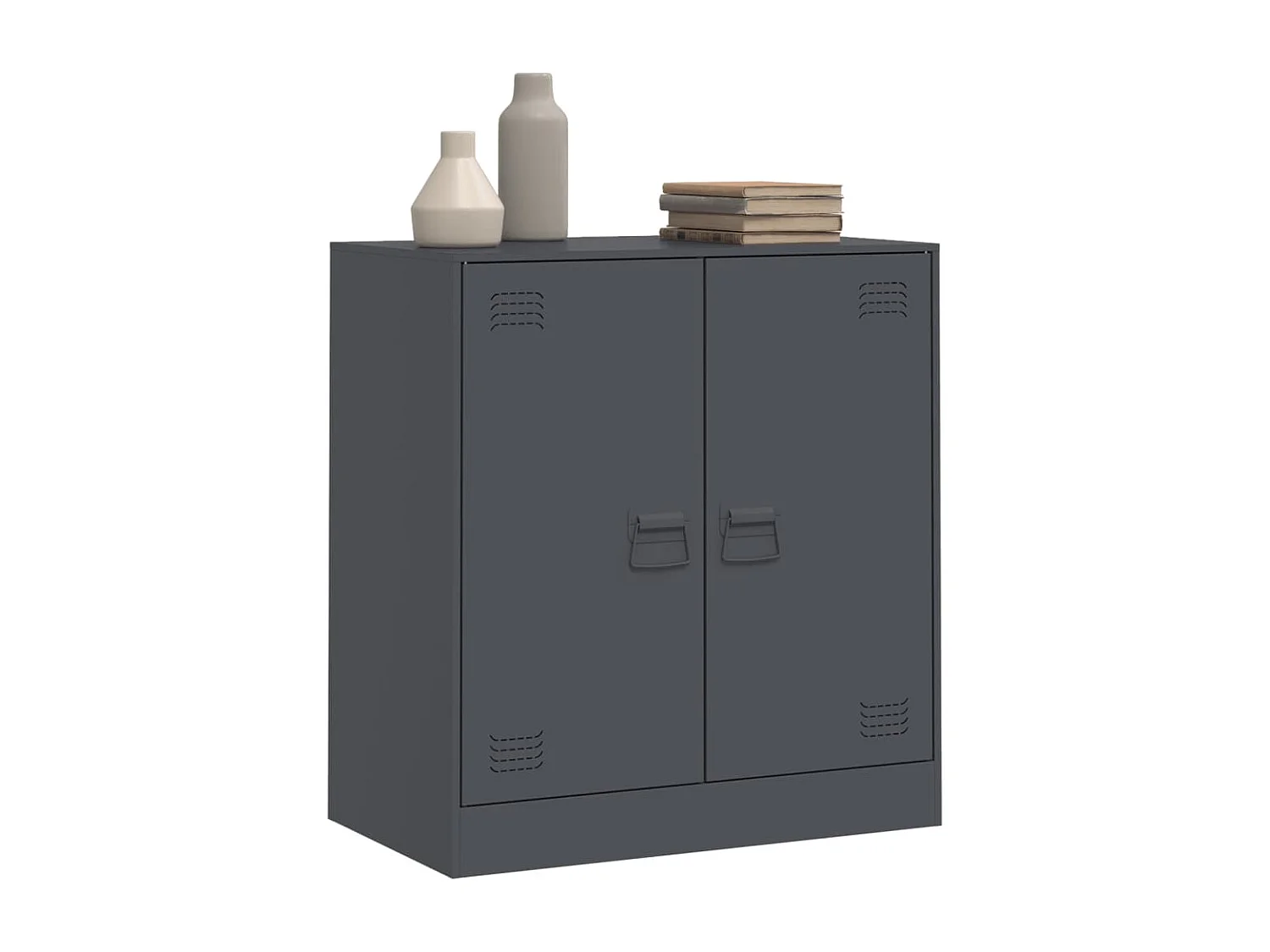 Buffet anthracite 67x39x73 cm acier