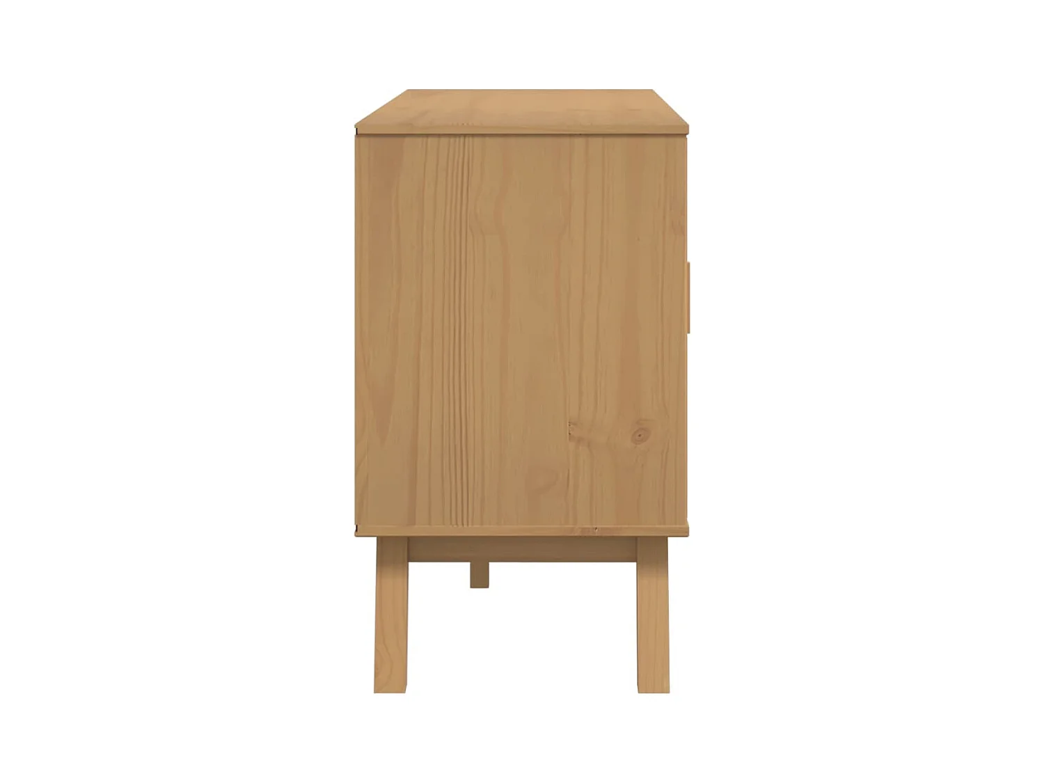 Aparador OLDEN madera maciza de pino marrón 114x43x73,5 cm